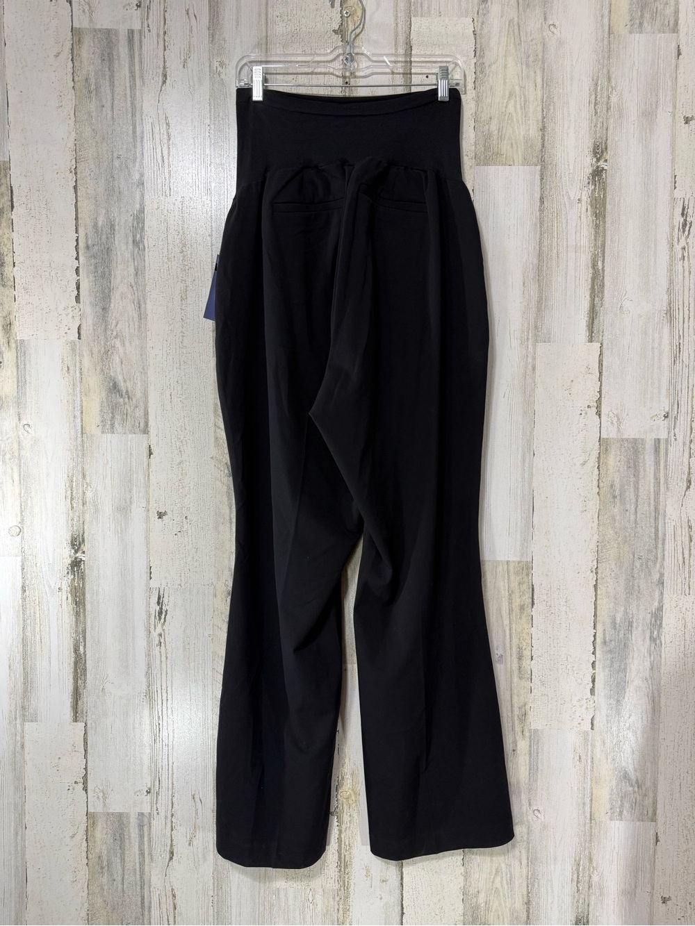 Motherhood Maternity Black Wide-Leg High-Waist Maternity Pants - Picture 10 of 14